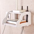 thumbnail image 4 of Router Storage Wall Rack Shelf Punch Free Bedroom Living Room TV Set-top Box Storage Holder, 4 of 6