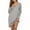 Light Grey Striped, variant on Ekouaer Womens Nightshirt Long Sleeve Button Down Nightgown V-Neck Sleepwear Pajama Dress
