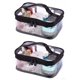 thumbnail image 1 of Bolsa de cosméticos Louise Maelys transparente impermeable con asa, 1 of 5