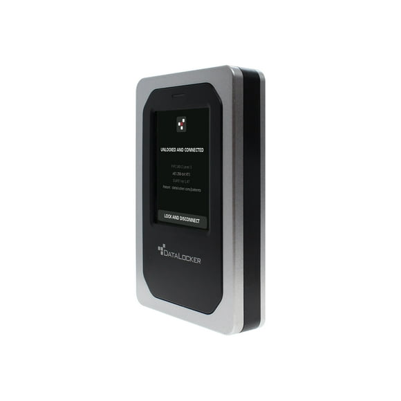 DataLocker DL4 FE - Disque Dur - Chiffré - 2 To - Externe (portable) - USB 3.2 (Connecteur USB-C) - FIPS 140-2 Niveau 3, 256 Bits AES-XTS - Conforme TAA