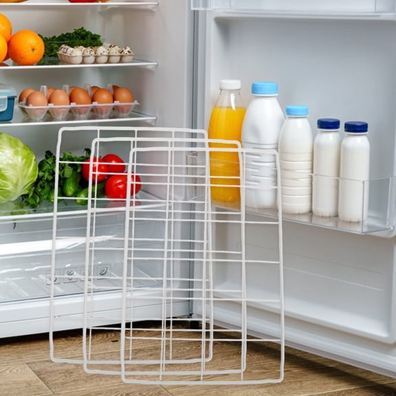 WEAVILUX Iron Wire Freezer Divider Rack Organizer for Neat and Efficient Freezer Storage and Food Categorization
