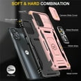 thumbnail image 5 of Allytech for Motorola Moto G Stylus 5G 2023 Phone Case with Ring Holder & Slide Camera Cover, Ring Kickstand Drop Proof Magnetic Heavy Duty Rugged Hybrid Case Cover for Moto G Stylus 5G 2023, Rosegold, 5 of 7
