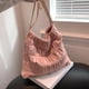 thumbnail image 5 of Bolso bandolera de cuero PU Bolso de compras retro impermeable para viajes (rosa) Likrtyny Para Estrenar, 5 of 9