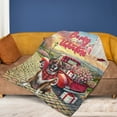 thumbnail image 4 of Be My Valentine's Boxer Truck Full of Love Flower Balloon Cozy Fleece Blanket Boxers Dog Lover Gifts Idea Warm Soft Throw Blanket - 02029, 4 of 5