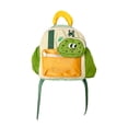 thumbnail image 3 of ibiyuan School Backpack Canvas Tote Bag Student Breathable Shoulder Bookbag with Pockets Solid Color Back To School Supplies Gift / Holiday Gift,L,Green, 3 of 6