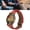 Red, variant on Hippie Watch Multicolour Bohemian Style Brass PU Leather Button Battery Women Watch for Birthday Party Gifting Blue