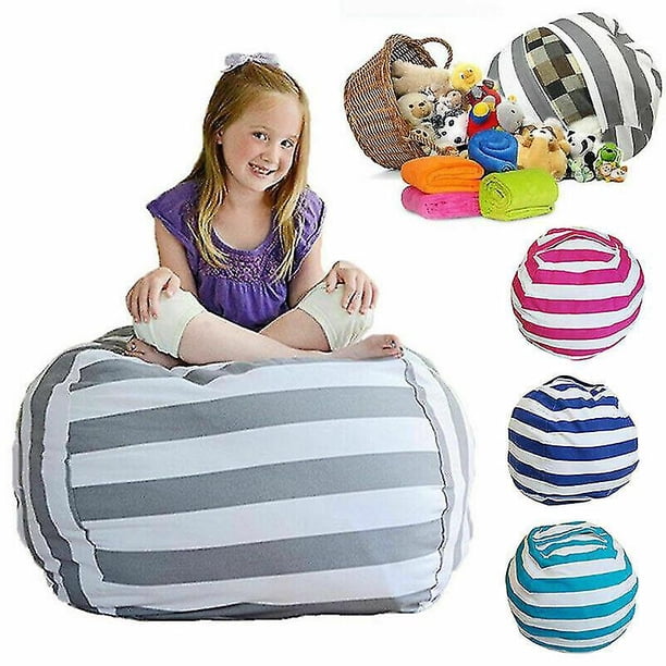 Bolsa de almacenamiento de juguetes de peluche Extra grande, funda de frijol para niños, asiento suave para el hogar