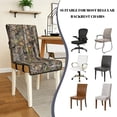 thumbnail image 5 of TSOVTHRID Forest Camo Hunting Print Dining Chair Covers Quilted Seat Cushion Covers Anti-Slip Stretch Armless Chair Slipcovers Removable Washable with Detachable Strap, Set of 1, 5 of 7