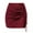 Red, variant on yillto Womens Satin Silky Skirts Ruched Drawstring Split Fashion High Waist Short Skirt for Women