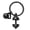 black, variant on Alloy Dumbbell Keychain Mini Fitness Sports Bag Charm Gift for Fitness Lovers