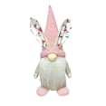 thumbnail image 2 of Free Express Easter Bunny Ear Plush Gnome Figurines Handcrafted Spring Decor with Knit Hat Floral Ears for Home Tabletop Mantel Decorations, 2 of 6