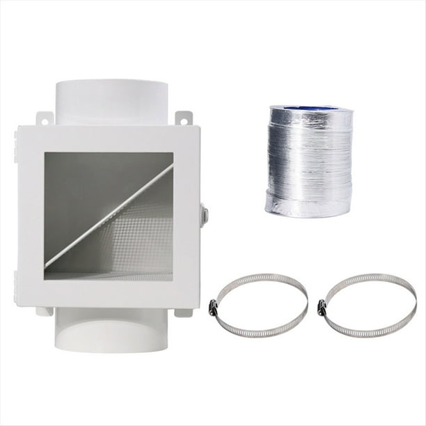 Conducto Metálico para Secadora, Trampa de Pelusas, Kit de Ventilación para Secadora Interior, Trampa de Pelusas, Colector de Pelusas para Secadora Eléctrica.