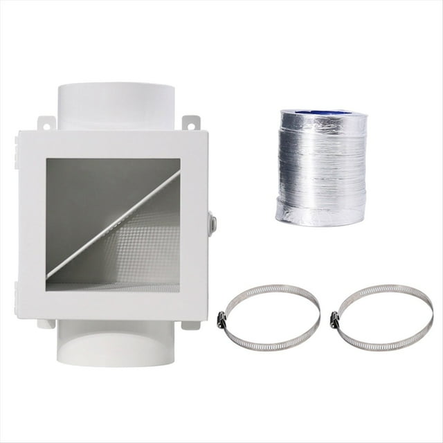 Conducto Metálico para Secadora, Trampa de Pelusas, Kit de Ventilación para Secadora Interior, Trampa de Pelusas, Colector de Pelusas para Secadora Eléctrica.
