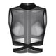 thumbnail image 2 of IEFiEL-Tops sexis para fiesta y discoteca para mujer, camisetas sin mangas con cuello redondo y malla transparente con cremallera en la espalda elástica con tiras entrecruzadas, 2 of 4