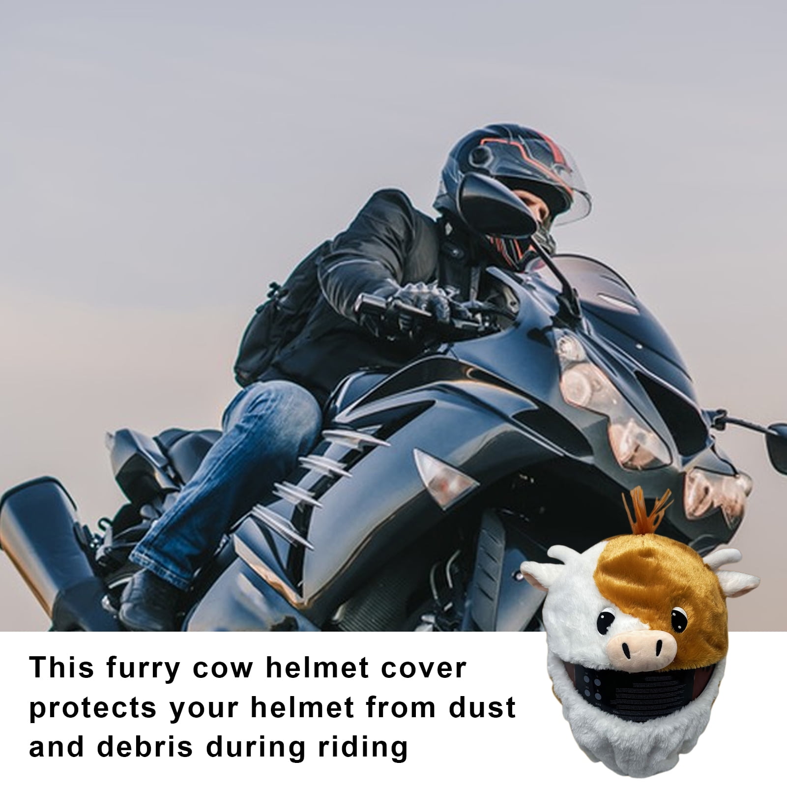 cow motorcycle helmet cover Dalmatian Dog It is not recommended to wear this helmet cover while travelling at high speeds as it can increase wind drag. Top 9 Motorcycle Helmet Accessories