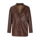 thumbnail image 4 of Puntoco Moda Mujer Trajes Manga larga Sólido Faux Leather Outwear Chaquetas Tops Abrigos Liquidación Puntoco Puntoco-5160, 4 of 9