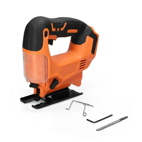 Amdohai Cordless Jigsaw Adjustable Speed Portable Multi-Function Outdoor Electric Jigsaw Metal and Wood Jigsaw Woodworking Power Tool