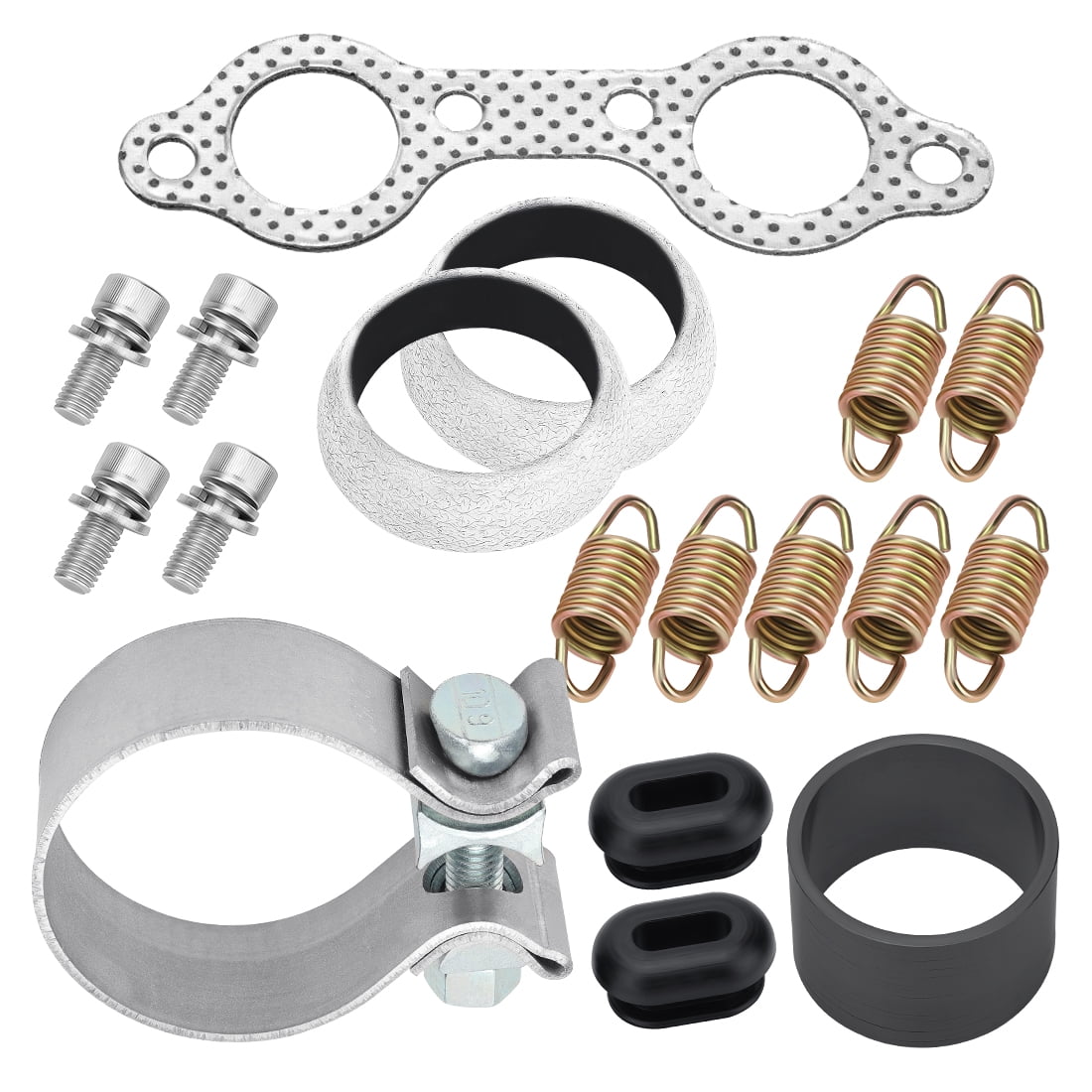 M MATI Exhaust Manifold Spring Gasket Rebuild Kit for Polaris UTV RZR 800 2008-2011
