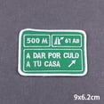 thumbnail image 4 of Parche negro con placa para planchar, parches para ropa, apliques de bordado DIY, parche Fusible, pegatinas de planchado DIY, insignia, 4 of 4