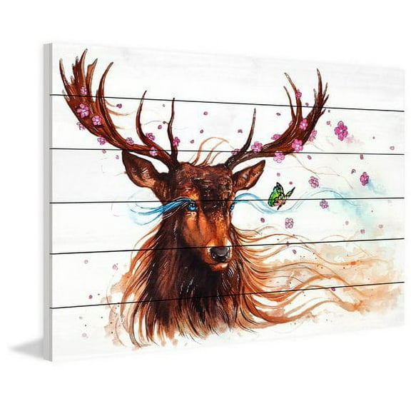 Marmont Hill "Spring" Painting Print on White Wood