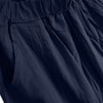 thumbnail image 4 of TRUBKH Cotton Linen Pants Balloon Pants Drop Crotch Harem Pants Women's Sweatpants Resort Wear for Women 2026 Baggy Yoga Pants Women Lounge Pants Beach Palazzo Harem Pants Pull On Pants Blue XL, 4 of 9