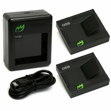 Replacement for Xiaomi KIT-BB-YITECH Battery (2-Pack 1010mAh) and Dual Charger