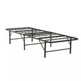 thumbnail image 2 of Solid Metal Platform Bed Base Twin Size Mattress Foundation Bed Frame, Black, 2 of 6