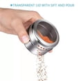thumbnail image 3 of SDNall Magnetic Base Spice Tins,Stainless Steel Magnetic Spice Storage Jar Tins Container With Rack Holder, 3 of 9