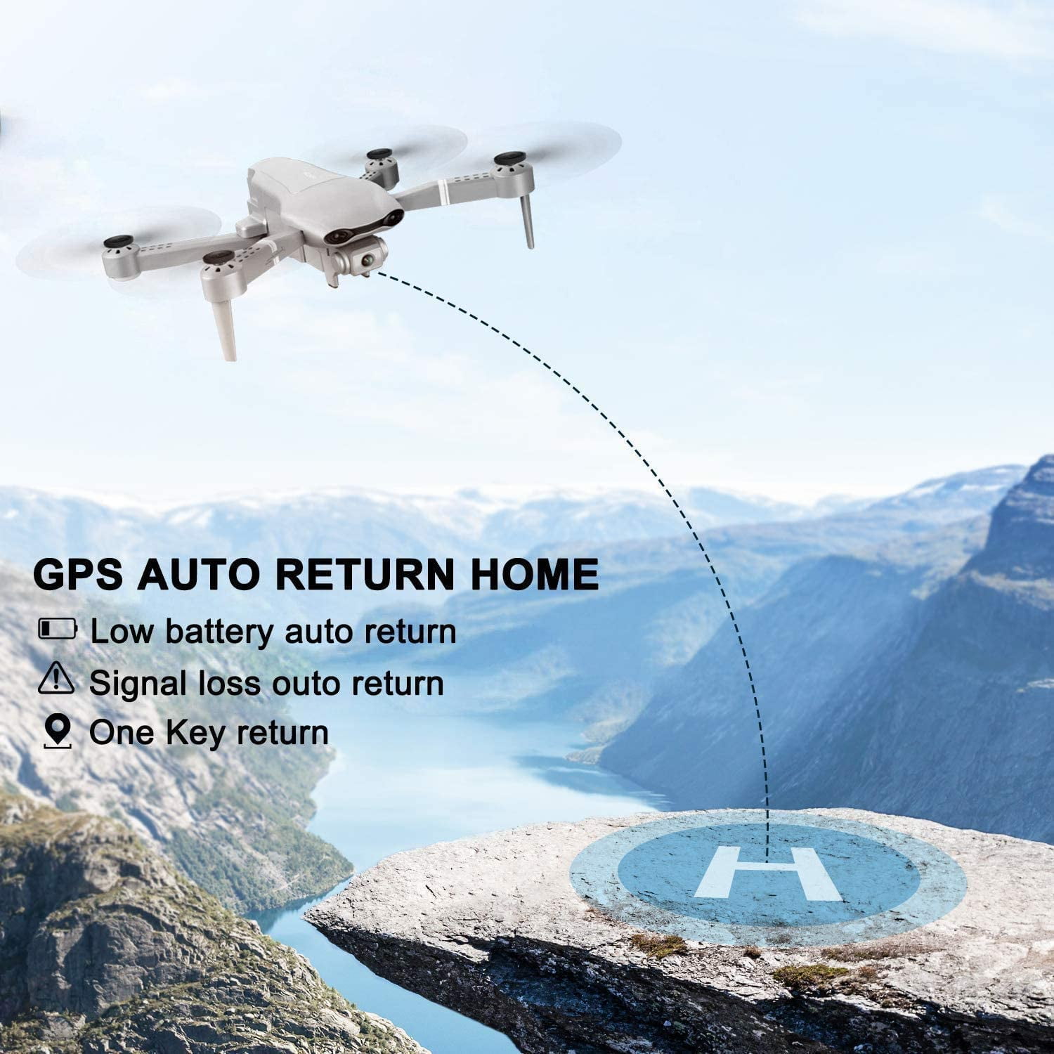 4DRC 4D-F3 GPS Drone with 4K Camera for Adults