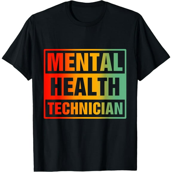 Mental Health Technician T-Shirt,Black