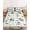 Pale Blue-Green, variant on Twin Sze Fitted Sheet Set - Teal Beige Floral 2 Piece Bedding Sets 16" Deep Pocket Fitted Sheet with 1 Pillowcase, Spring Elegant Garden Flowers Retro Brushed Microfiber Hotel Luxury Bed Sheets