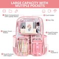 thumbnail image 3 of Mochila transparente Attmu Heavy Duty PVC transparente rosa, 3 of 7