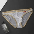 thumbnail image 1 of Men's Underwear Modern Low Rise Drawstring Triangle Briefs for Everyday Casual Wear Breathable Mesh Detail Comfortable Fit 4-Season, 1 of 3