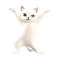 thumbnail image 1 of 2x Estatua de gato, bolígrafo, lápiz, soporte para teléfono móvil, oficina, hogar, decoración de escritorio, adornos de gato para cumpleaños Sunnimix Escultura de estatua de gato, 1 of 8