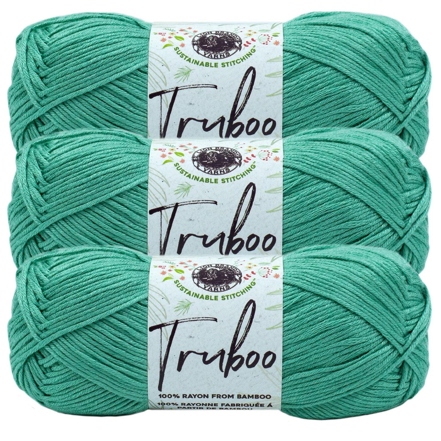Fil Lion Brand Truboo Fil de Bambou #3 Léger/DK, 100g/ 220m