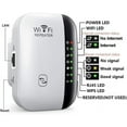 thumbnail image 6 of 2 PACK WiFi Extender Signal Booster Up to 2640sq.ft The Newest Generation, Wireless Internet Repeater, Long Range Amplifier with Ethernet Port, Access Point, 1-Tap Setup, Alexa Compatible N300, 6 of 6