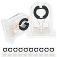thumbnail image 1 of Phenofice Elegant Plastic Lamp Holder Socket Fluorescent Tube Socket Replacement For Non-Shunted Tombstones, 1 of 8
