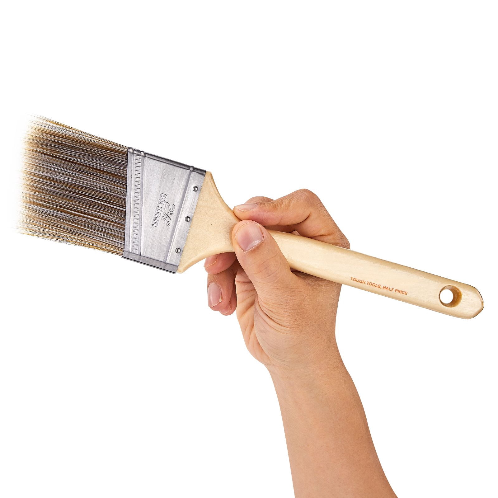 All-Purpose Angle Paint Brush Set, 12 Wood Handle Brushes for Stains & Paints