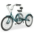 thumbnail image 3 of MOPHOTO Adult Tricycle 7 Speed, 3 Wheel Bike Adult, 24/26 inch Wheels Cruiser Bikes with Cargo Basket for Seniors, Women, Men, 3 of 7