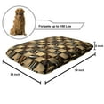 thumbnail image 2 of Safari Pet Bed, Jeans Denim Patchwork in Safari Style Wilderness Design Art Print, Chew Resistant Pad for Dogs and Cats Cushion with Removable Cover, 24" x 39", Brown and Black, by Ambesonne, 2 of 4