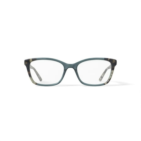 Hurley Womens Cortina Prescription Eyeglasses with Case, Green/Tortoise