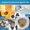 thumbnail image 3 of Zamus Destapador de Drenaje de Aire, Destapador de Ba&ntilde;o de Acero Inoxidable, Destapaca&ntilde;os Inodoro de Alta Presi&oacute;n, Destapa Ca&ntilde;os con 4 Ventosas Especializad, 3 of 6