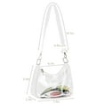 thumbnail image 6 of Deago Clear Bag for Stadium Events Women's Purse Handbag Small Purse Shoulder Crossbody Bag (Clear), 6 of 10