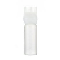 Hair Dye Applicator Bottle with Comb Tip & Graduated Scale, Reusable Portable Tool for Salon-Perfect Color, Pump Dispenser