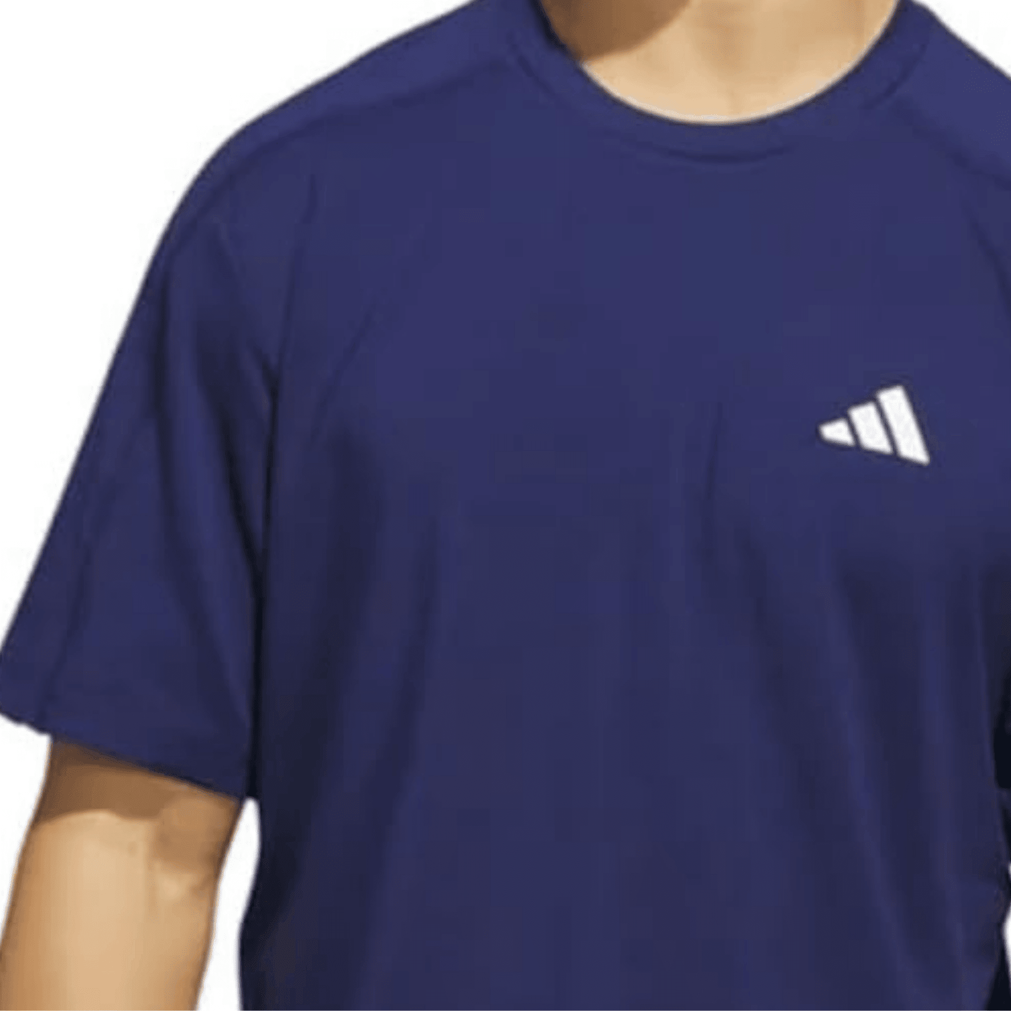 Adidas Men’s Lightweight Performance T-Shirt, Regular Fit, Moisture-Wicking, Dark Blue, Medium