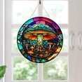 thumbnail image 4 of Fwttom Hanging Wreath, Colorful Circular Wall Decoration, Window Decoration, Festival Decorations, 16 * 16* 0.4Cm, 4 of 4