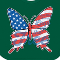 thumbnail image 4 of Inktastic Patriotic Butterfly Girls Baby Bib, 4 of 4