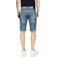 thumbnail image 2 of X RAY Men's Cargo Denim Shorts Slim Look Casual Moto Frayed Hem Stretch Knee Length Jean Shorts for Men, 2 of 6