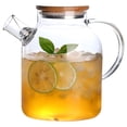 thumbnail image 1 of Jarra de Vidrio con Tapa, Jarra de Agua de Cristal de Gran Capacidad para Agua Caliente Fría Leche Helado y Bebidas de Jugo, 1 of 4