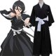 thumbnail image 4 of Conjunto de disfraz de Cosplay de BLEACH Kuchiki Rukia Shinigami, peluca y zapatos, ropa de Anime para Halloween para mujer y hombre, 4 of 5